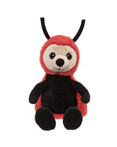 Charlie Bears Leaf Ladybird Rose Red - Medium